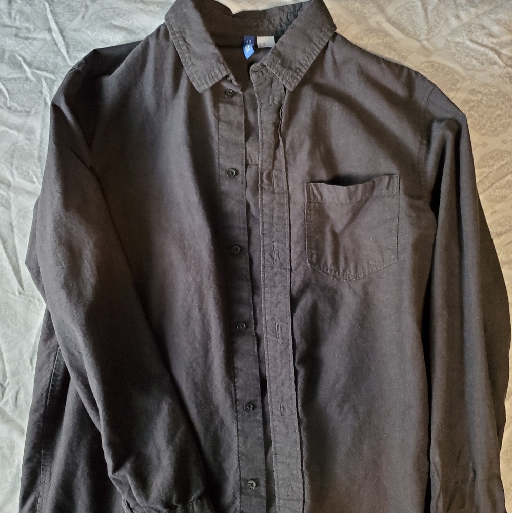 Mens divided h&m shirt, dark grey